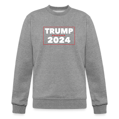 Trump 2024 - UNISEX // ETHICALLY MADE // US-PRINTED CREWNECK SWEATSHIRT - heather gray